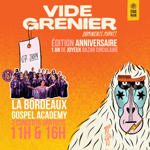 VIDE GRENIER – 1 AN DE JOYEUX BAZAR, DIMANCHE 07 JUIN