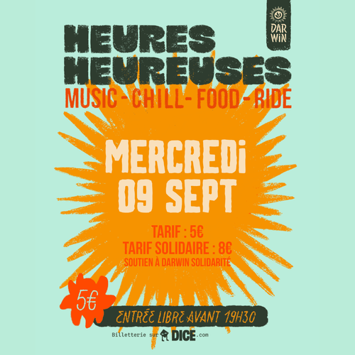 HEURES HEUREUSES - MERC 09 SEPT